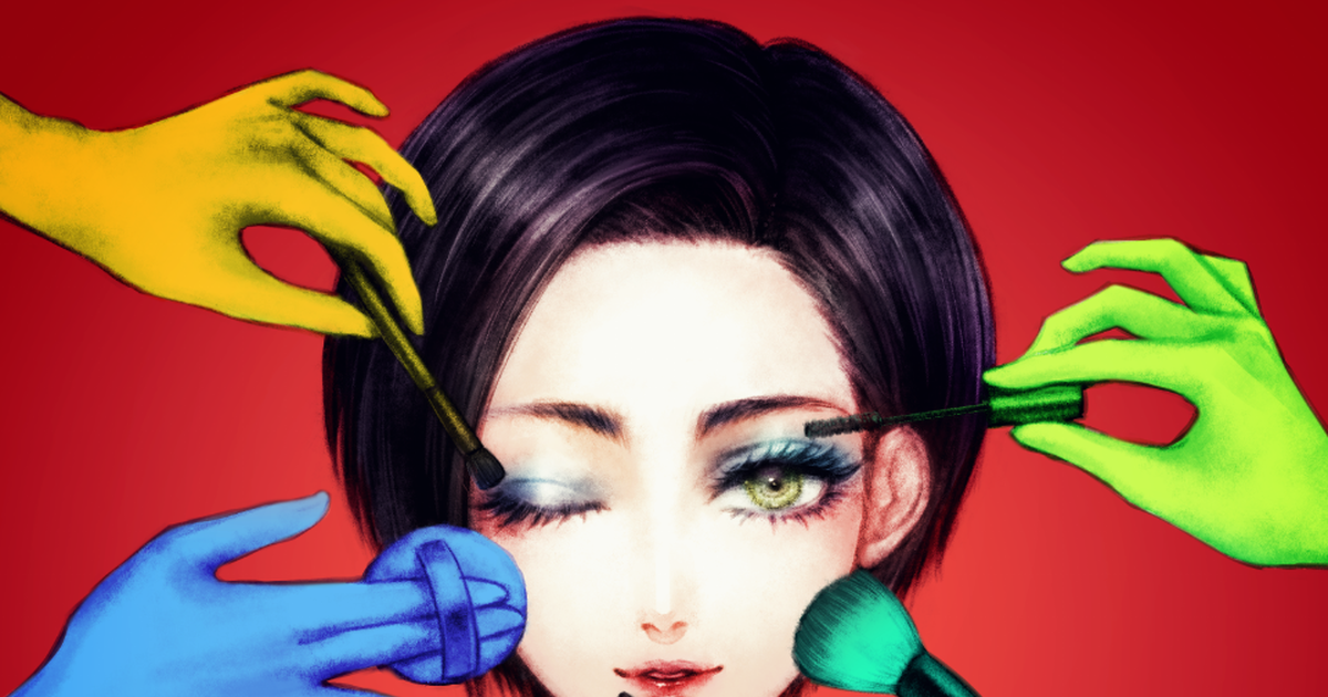 到了该化妆的时间了。化妆品×女孩特辑