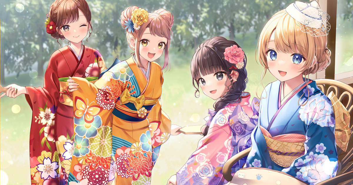 日本新年不可或缺的主题！ - 和服、和风时尚单品插画特辑【大合辑】 -