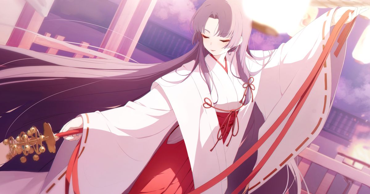 巫女服插画特辑 