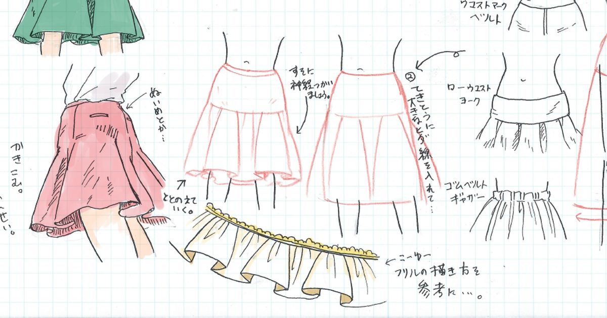 【讲座】精选10种裙子画法