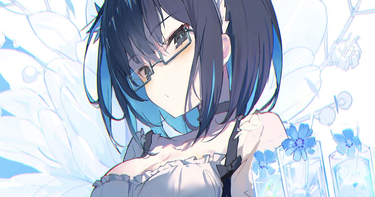  下半框眼镜插画特辑 