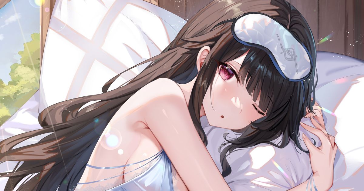 深浅变化 - 棕色长发女子插画特辑 -