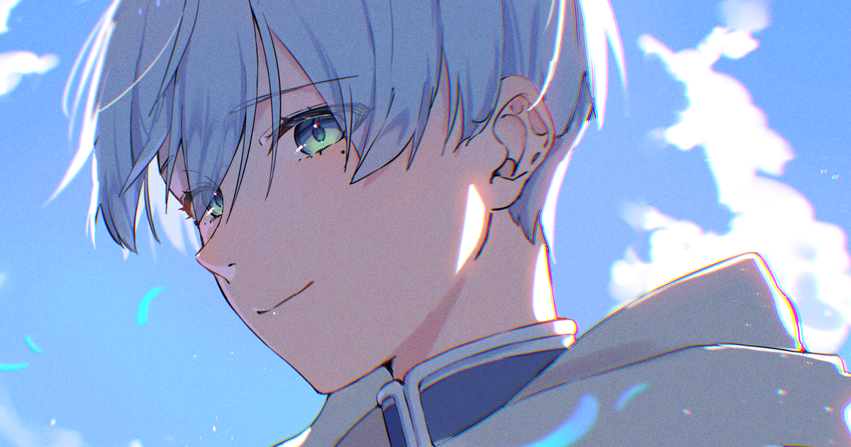  碧眼男子插画特辑 