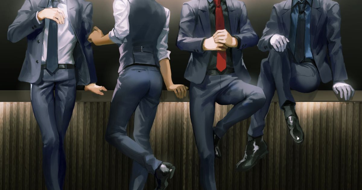  领带男子插画特辑 