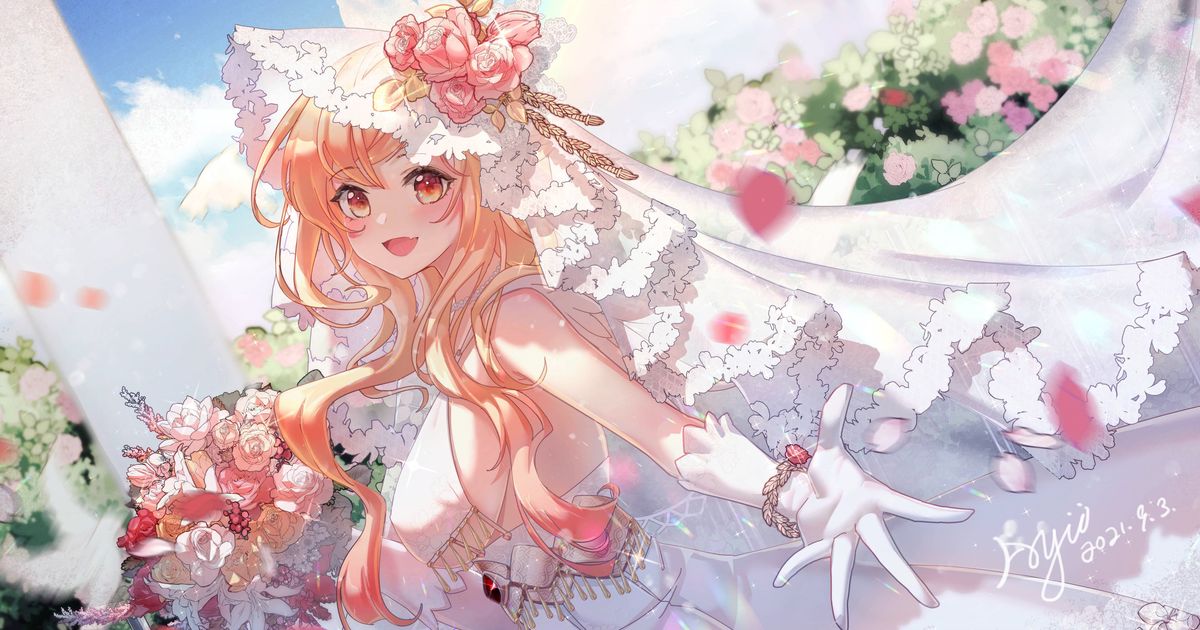  婚纱插画特辑 