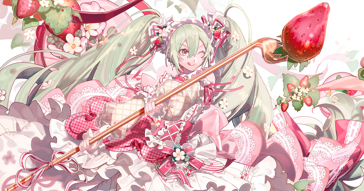 草莓插画特辑 