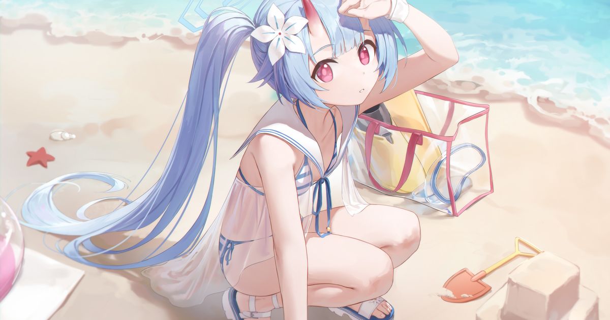  蹲姿插画特辑 