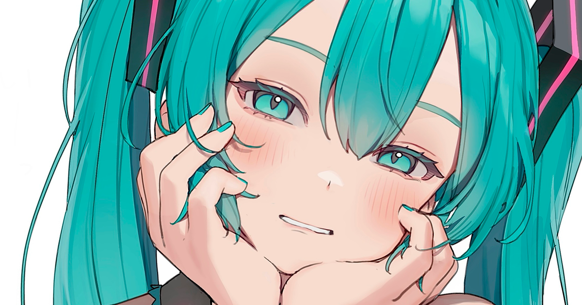  托腮女子插画特辑 