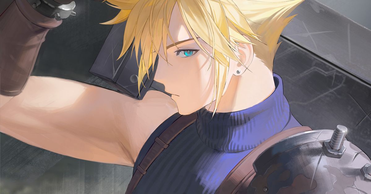  男性侧脸插画特辑 