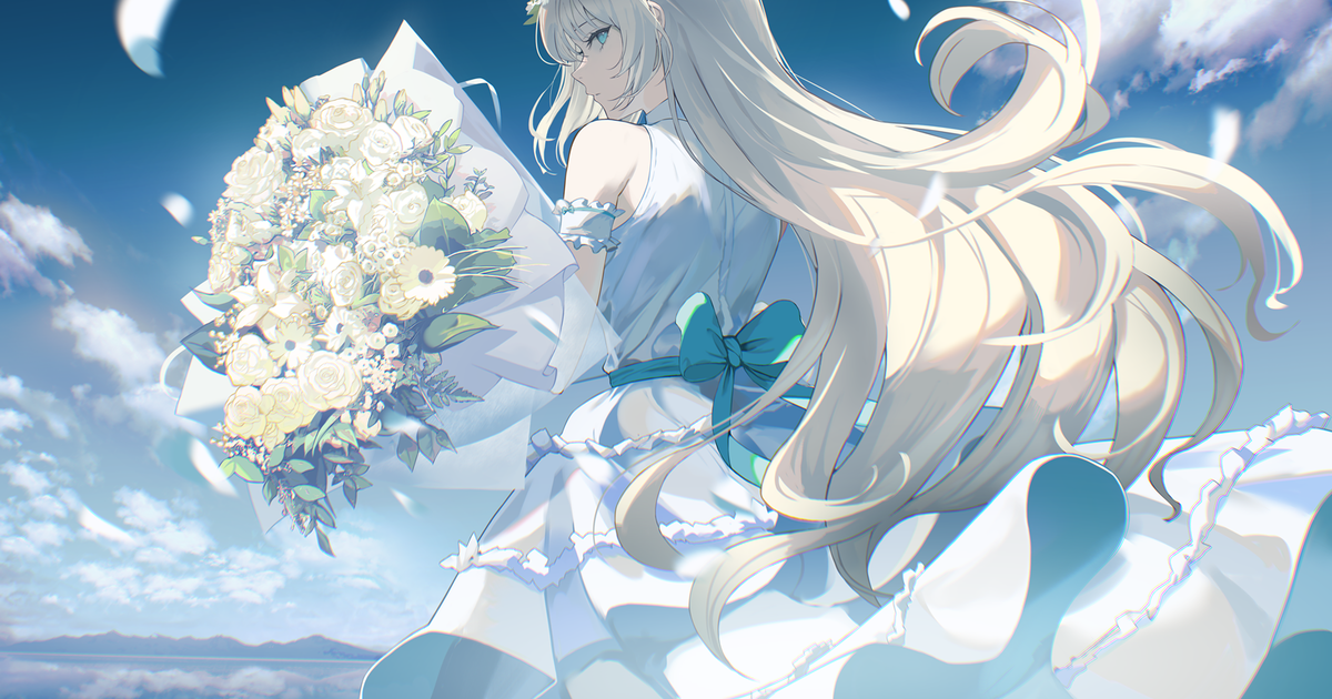  白色连衣裙插画特辑 
