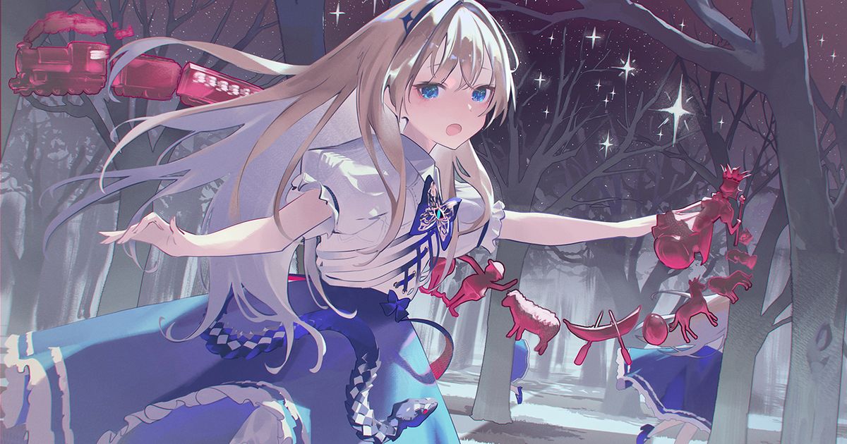 Drawings Themed Around Alice in Wonderland - I Wonder Which Way I Ought to Go?