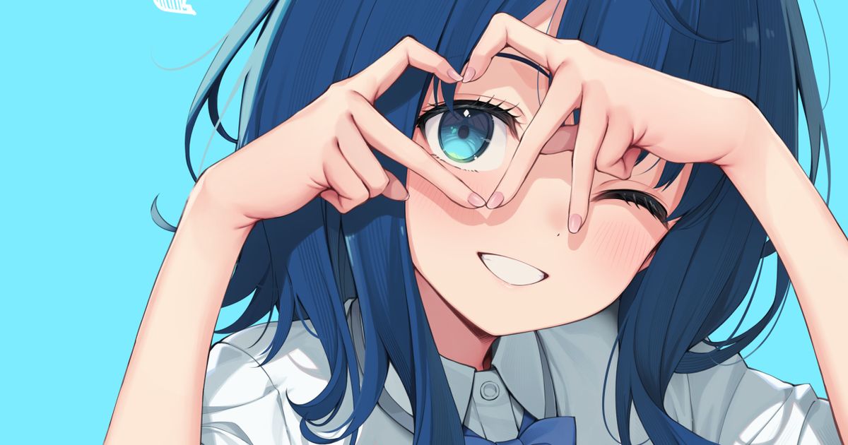 蓝发角色插画特辑 