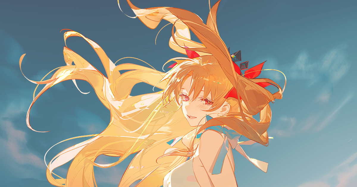  金长发女子插画特辑 