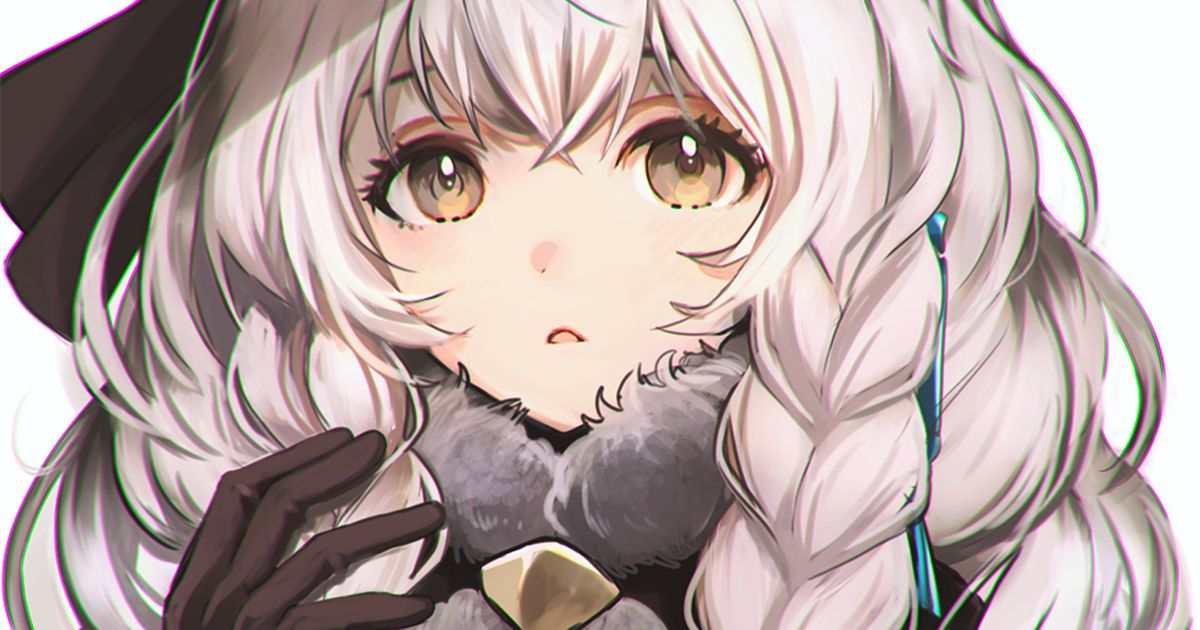  麻花辫女孩插画特辑 