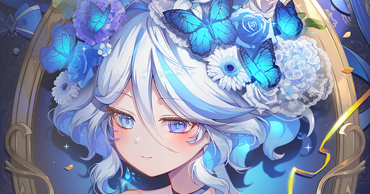  花朵发饰插画特辑 