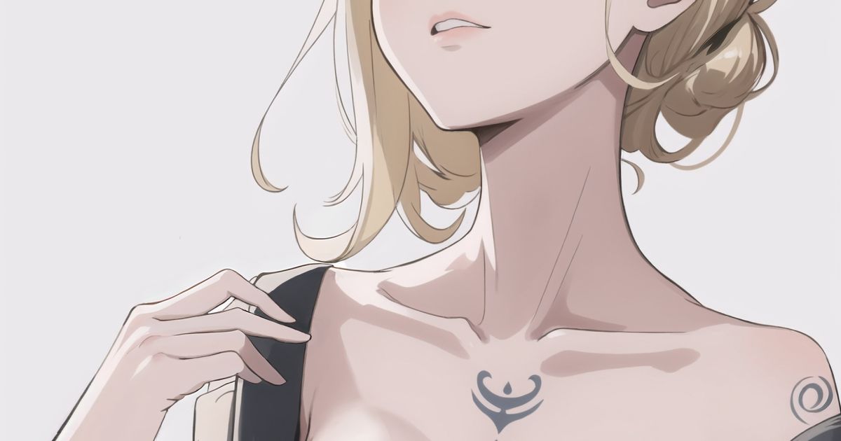  女性锁骨插画特辑 