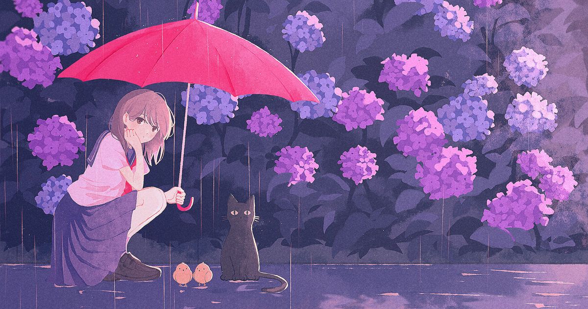  绣球花插画特辑 