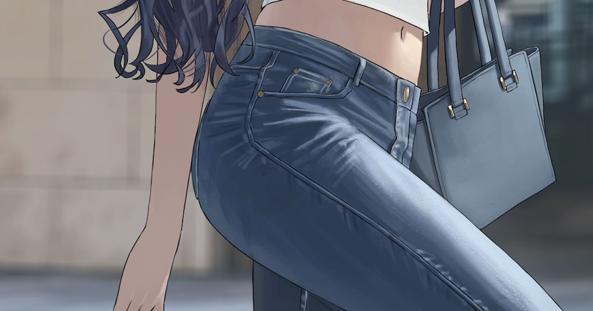 率性自在♡ - 牛仔裤插画特辑 -