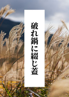 破れ鍋に綴じ蓋