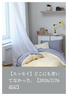 【エッセイ】どこにも書いてなかった。【2026/2/26追記】