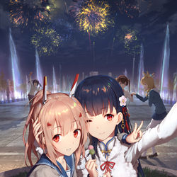 This is a pixiv picture whose title is 花火.
