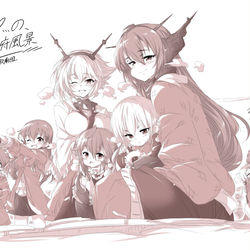 This is a pixiv picture whose title is 年末！…の鎮守府風景！.