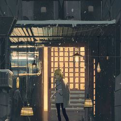 This is a pixiv picture whose title is 帰省.