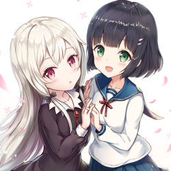 This is a pixiv picture whose title is となりの吸血鬼さん.