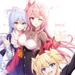 This is a pixiv picture whose title is ハロー2019.