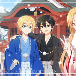 This is a pixiv picture whose title is 2019新年快乐.