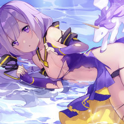 This is a pixiv picture whose title is ユニコーン.