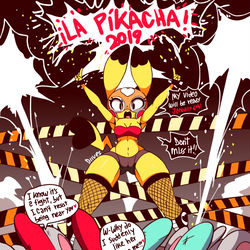 This is a pixiv picture whose title is ¡La Pikacha!.