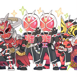This is a pixiv picture whose title is 特撮まとめ3.