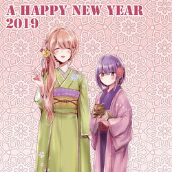 This is a pixiv picture whose title is 2019年.