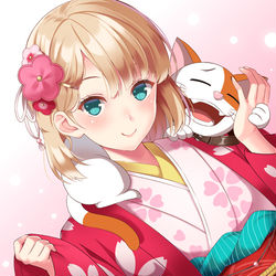 This is a pixiv picture whose title is お正月那須さん.