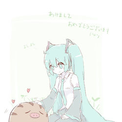 This is a pixiv picture whose title is 新年落書き.