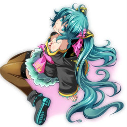 This is a pixiv picture whose title is 【初音ミク】 蝶.