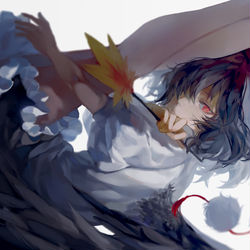 This is a pixiv picture whose title is 鳥居つむじ風.