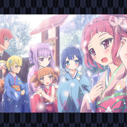 This is a pixiv picture whose title is ハグッと・ニューイヤー・プリキュア！.