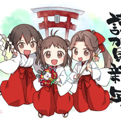 This is a pixiv picture whose title is 謹賀新年.