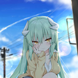 This is a pixiv picture whose title is 女子高生（12歳）きよひー.