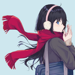 This is a pixiv picture whose title is JK x 🧣.