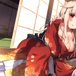 This is a pixiv picture whose title is 晴れ着夕立.