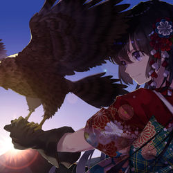 This is a pixiv picture whose title is 飛翔.