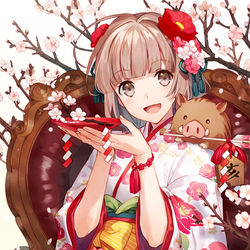 This is a pixiv picture whose title is 謹賀新年2019.