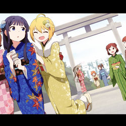 This is a pixiv picture whose title is 初詣.