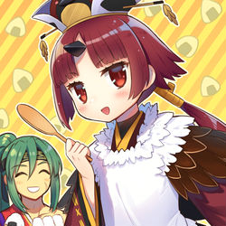 This is a pixiv picture whose title is 紅閻魔ちゃんと俵さん.