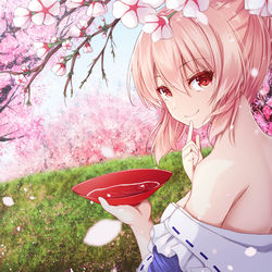 This is a pixiv picture whose title is 花見ゆゆ様.