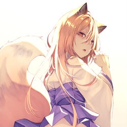 This is a pixiv picture whose title is 狐さんのお尻.