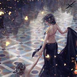 This is a pixiv picture whose title is 舞.